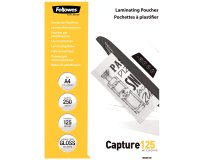 Pochettes de plastification Fellowes A4 - 2 x 125 µ - Brillant - Boîte de 250