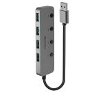 Lindy 43309 hub de interfaz USB 3.2 Gen 1 (3.1 Gen 1) Type-A 5 Mbit/s Gris