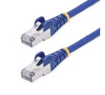 StarTech.com Câble Ethernet CAT8 Bleu de 1m, RJ45 Snagless, 25G/40G, 2000MHz, 100W PoE++, S/FTP, Fil de Cuivre Pur 26AWG, LSZH, Cordon de Raccordement Réseau Blindé avec Serre-Câble, Testé par Fluke Channel