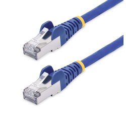 StarTech.com Câble Ethernet CAT8 Bleu de 1m, RJ45 Snagless, 25G/40G, 2000MHz, 100W PoE++, S/FTP, Fil de Cuivre Pur 26AWG, LSZH, Cordon de Raccordement Réseau Blindé avec Serre-Câble, Testé par Fluke Channel