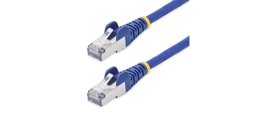 StarTech.com Blaues CAT8 Ethernet-Kabel 50 cm, RJ45 Snagless, 25G/40G, 2000MHz, 100W PoE++, S/FTP, Reines Kupferdraht 26AWG, LSZH, Abschirmung, mit Kabelschutz, Fluke Channel getestet