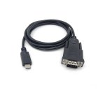 Equip USB-C to Serial (DB9) Cable, M/M, 1.5m