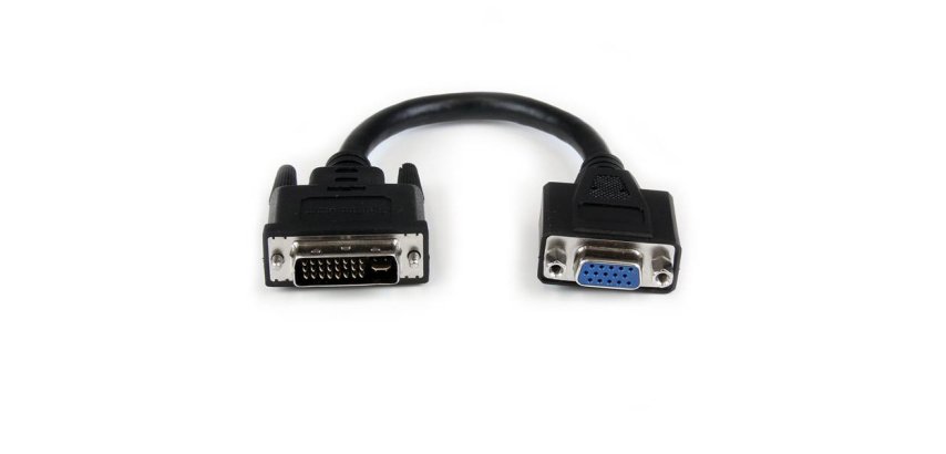 StarTech.com Câble adaptateur DVI vers VGA de 20cm - Convertisseur DVI-I vers HD15 - M/F