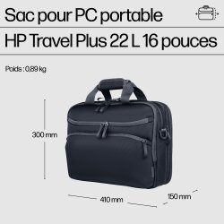 HP Travel Plus 22L 16-inch Laptop Bag