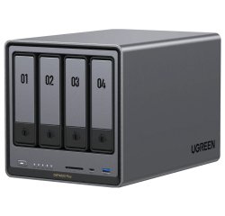 Serveur NAS Ugreen 4 baies DX4800 Plus Gris anodisé