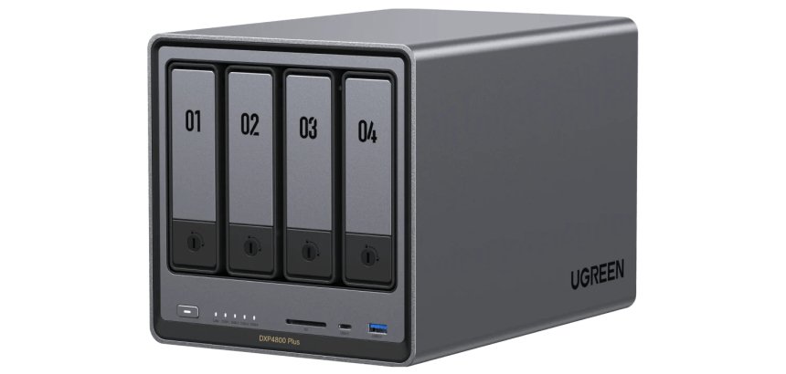 Serveur NAS Ugreen 4 baies DX4800 Plus Gris anodisé