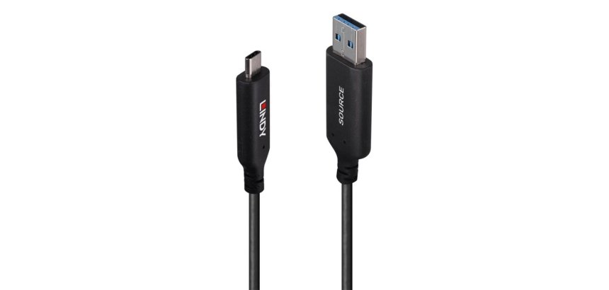 Lindy Câble hybride USB 3.2 5Gbit/s Type A vers C 10 m