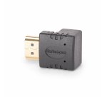 StarTech.com Adaptateur HDMI 2.0 à Angle Droit Vertical, Mâle vers Femelle, Économiseur de Port HDMI Vertical à 90 Degrés, 4K 60Hz, Extension Coudé pour HDMI à Haut Débit, Raccord HDMI 2.0 en Angle Vertical, M/F