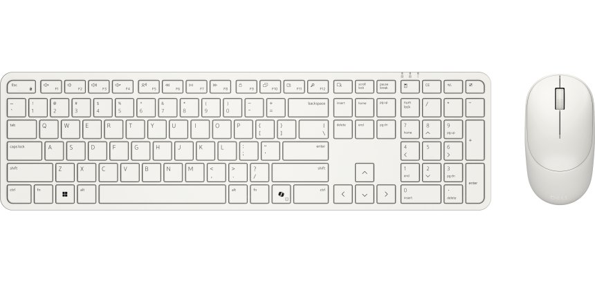 DELL Pro 5 KM526 tastiera Mouse incluso Casa/ufficio RF Wireless QWERTY Italiano Bianco