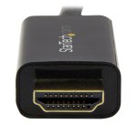 StarTech.com 6.6ft (2m) DisplayPort to HDMI Cable - 4K 30Hz - DisplayPort to HDMI Adapter Cable - DP 1.2 to HDMI Monitor Cable Converter - Latching DP Connector - Passive DP to HDMI Cord