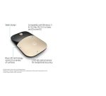 HP Z3700 Gold Wireless Mouse