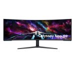 Samsung G95NC écran plat de PC 144,8 cm (57") 7680 x 2160 pixels Dual UHD LED Noir, Blanc