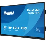 iiyama TE8613A-B1AG Écran d'affichage dynamique Écran plat interactif 2,17 m (85.6") Wifi 500 cd/m² 4K Ultra HD Noir Écran tactile Intégré dans le processeur Android 18/7