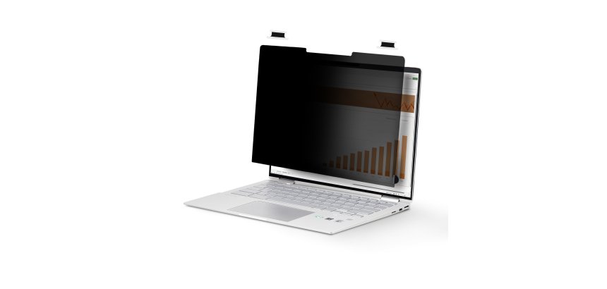 StarTech.com 14-inch 16:9 Flip-Over Privacy Screen with Touch, Anti-Glare Privacy Filter, Laptop Monitor Screen Protector with 51% Blue Light Reduction