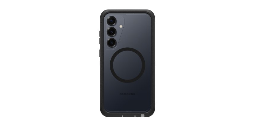 OtterBox Defender XT with Magnets Series for Samsung Galaxy S25+, clear/black