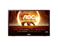 AOC 16G3 portable TV/monitor Portable monitor Black, Red 39.6 cm (15.6") TFT 1920 x 1080 pixels