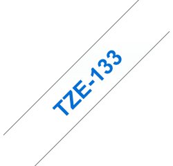 Brother TZE-133 nastro per etichettatrice Blu su trasparente