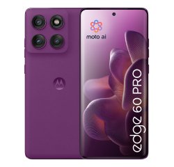 Motorola edge 60 pro con Moto AI (12/512GB, Fotocamera 50+50+10MP, selfie 50MP, Display 6.67" pOLED 120Hz, MediaTek Dimensity 8350, batteria 6000mAh, ricarica 90W, Android 15), PANTONE Sparkling Grape