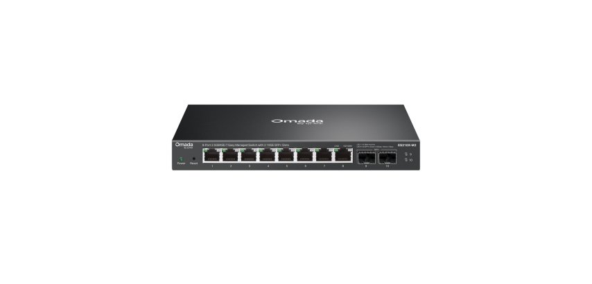TP-Link ES210X-M2 commutateur réseau Géré 2.5G Ethernet (100/1000/2500) Montage sur le bureau ou sur le mur Noir