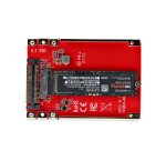 StarTech.com Adaptador M.2 a U.3 para SSDs M.2 NVMe - Conversor Adaptador de Host de Unidad M.2 PCIe a U.3 de 2,5 (SFF-TA-1001) - Cumple con TAA