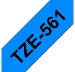 Brother TZE-561 nastro per etichettatrice Nero su blu