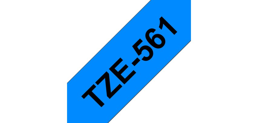 Brother TZE-561 ruban d'étiquette Noir sur bleu