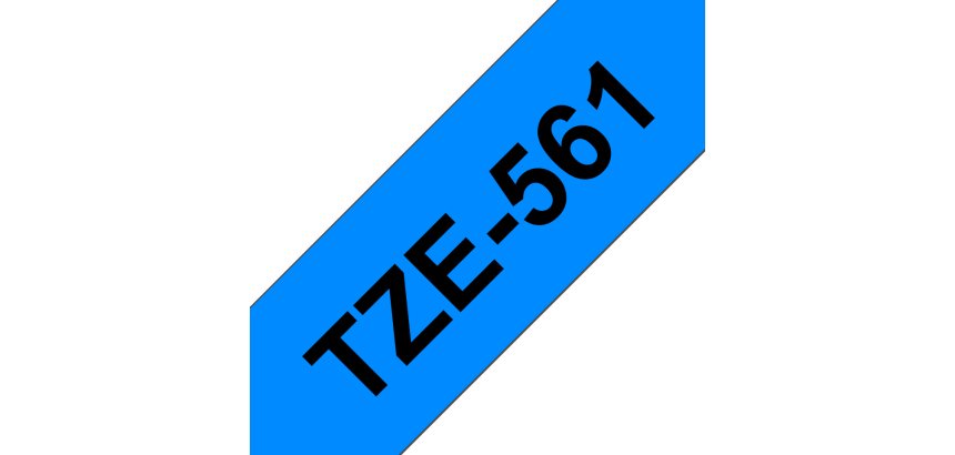 Brother TZE-561 nastro per etichettatrice Nero su blu