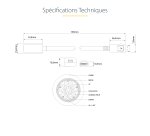 StarTech.com Câble DisplayPort vers Mini DisplayPort 15 cm - Vidéo UHD 4K x 2K - Câble Adaptateur DP Mâle vers Mini DisplayPort Femelle - Câble de Rallonge pour Ordinateur DP vers Moniteur mDP 1.2