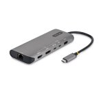 StarTech.com USB4 Multiport Adapter, Driverless Dual 4K voor macOS en Windows, 140W Power Delivery Charging, 3-Port 10Gbps Hub, 2.5GbE, Mini Dock
