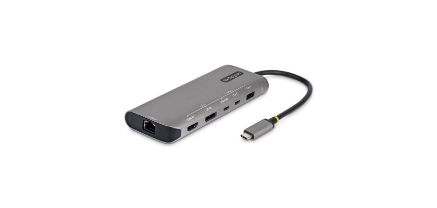 StarTech.com USB4 Multiport-Adapter, Treiberlose Dual-4K-Ausgabe für macOS und Windows, Power Delivery 140W Laden, Hub mit 3 Ports 10 Gbps, 2,5 GbE, Mini-Dock
