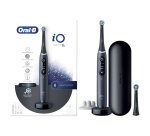 Brosse à dents électrique Oral B iO 8S Brosse A Dents Electrique Noire connectee Bluetooth, 2 Brossettes, 1 Etui De Voyage