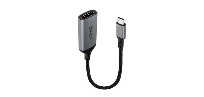Lindy 43428 câble vidéo et adaptateur 0,15 m USB Type-C HDMI Gris