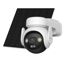 Imou AOV 4G 5MP - Telecamera da esterno 4G e Wifi Motorizzata con pannello solare. Tecnologia AOV per registrazione 24/7 . Incluse Sim teleDati 4G ed SD da 32Gb