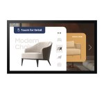 Samsung QM32C-T Écran plat de signalisation numérique 81,3 cm (32") LCD Wifi 400 cd/m² Full HD Noir Écran tactile Tizen 7.0 16/7