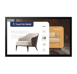 Samsung QM32C-T Pannello piatto per segnaletica digitale 81,3 cm (32") LCD Wi-Fi 400 cd/m² Full HD Nero Touch screen Tizen 7.0 16/7