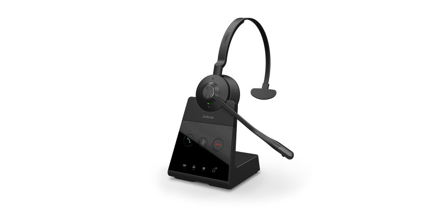 Jabra Engage 65 Wireless Headset Headband Office/Call Center Charging Base Black