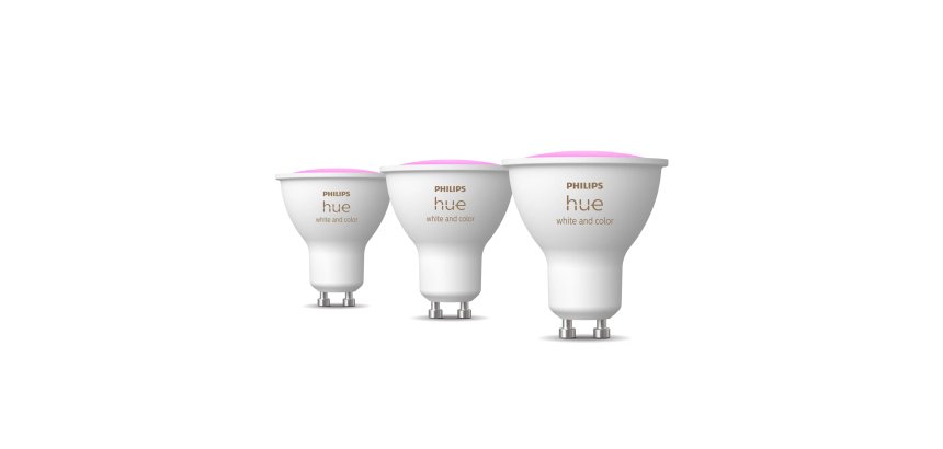 Philips Hue White and colour ambience GU10 – smart spotlight – (3-pack)
