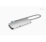 i-tec Metal USB-C Nano 3x Display Dock, 2x HDMI 1x USB-C video with Power Delivery 140W + Universal Charger 140 W