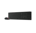 Lenovo 4X31S04810 clavier Souris incluse Bureau RF sans fil + Bluetooth Français Noir