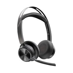 POLY Micro-casque Voyager Focus 2 USB-C-C certifié Microsoft Teams + adaptateur USB-C/A