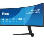 iiyama ProLite XCB4994DQSU-B1 écran plat de PC 124,5 cm (49") 5120 x 1440 pixels Dual QHD LCD Noir