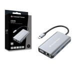 Conceptronic DONN21G laptop dock/port replicator Wired USB 3.2 Gen 1 (3.1 Gen 1) Type-C Grey
