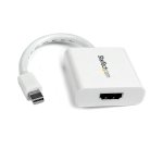 StarTech.com Mini DisplayPort naar HDMI Adapter, mDP naar HDMI Video Converter, 1080p, Mini DP of Thunderbolt 1/2 Mac/PC naar HDMI Monitor/Display, Passieve mDP 1.2 naar HDMI Dongle, Wit