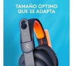 Logitech Zone Learn, pulsera con correa y micrófono para estudiantes, cómoda y regulable para adaptar todas las dimensiones de la prueba de los niños, AUX de 3,5 mm, USB-A y USB-C - Azul (Factor de Forma Supraaurales y Control de Ruido - Aislamiento Acúst