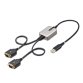 StarTech.com Adaptateur USB vers Série de 2 Ports de 60cm, Vis/Écrous DB9 Interchangeables, COM Rétention, Câble Convertisseur USB-A vers DB9 RS232, FTDI, Protection ESD Niveau 4, Windows/macOS/ChromeOS/Linux