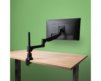 R-Go Tools Bras d'&eacute;cran R-Go Caparo, bras d'&eacute;cran r&eacute;glable avec v&eacute;rin &agrave; gaz, 100% circulaire, capacit&eacute; de charge de 3 &agrave; 9 kg, noir