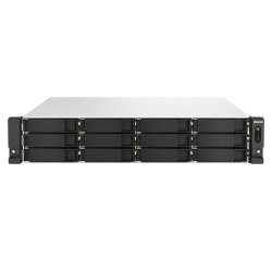 QNAP TS-H1887XU-RP NAS Rack (2 U) Intel Xeon E E-2336 32 Go DDR4 0 To QuTS hero Noir, Blanc