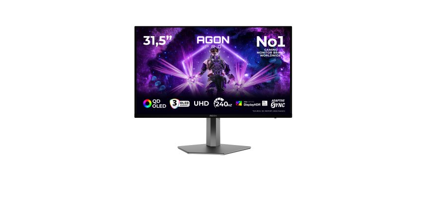 AOC AGON PRO AG326UZD2 computer monitor 80 cm (31.5") 3840 x 2160 pixels 4K Ultra HD OLED Black