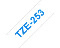 Brother TZE-253 nastro per etichettatrice Blu su bianco