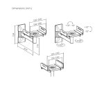 AISENS Soporte Universal De Pared Giratorio E Inclinable Para Altavoces, Negro